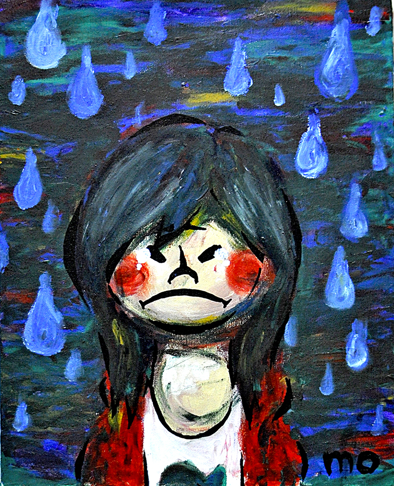 Untitled 2 - Acrylic On Acid Proof Paper by Kenta Moriji