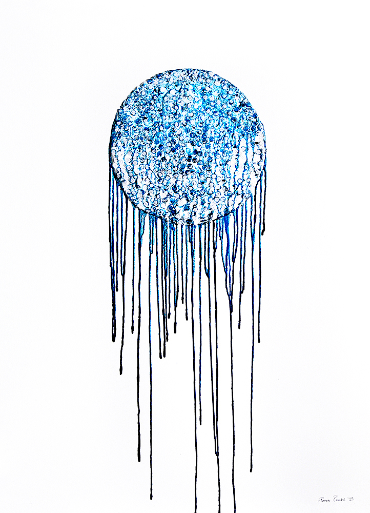 Untitled - Mix Media On Acid Proof Paper by Purva  Pandit