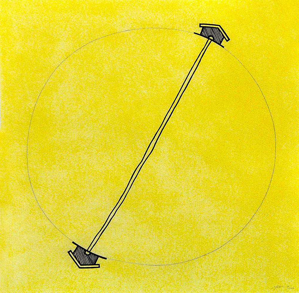 Untitled - Mix Media On Acid Proof Paper by Yaswant Deshmukh