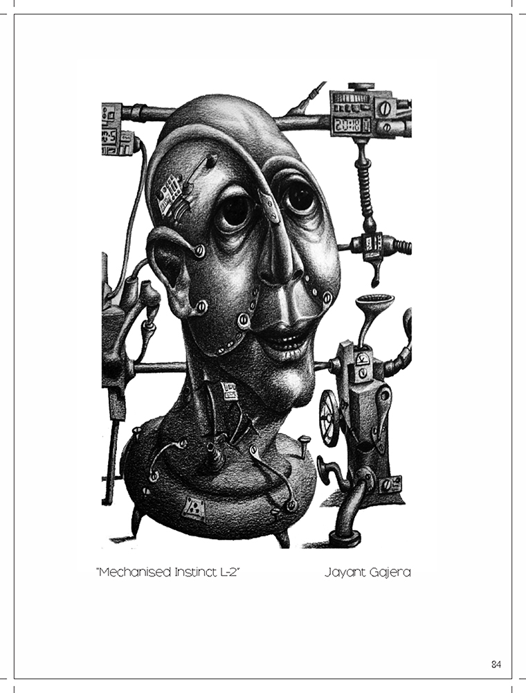 Mechanised InstinctL - 2 - Platography On Acid Proof Paper by Jayant Gajera