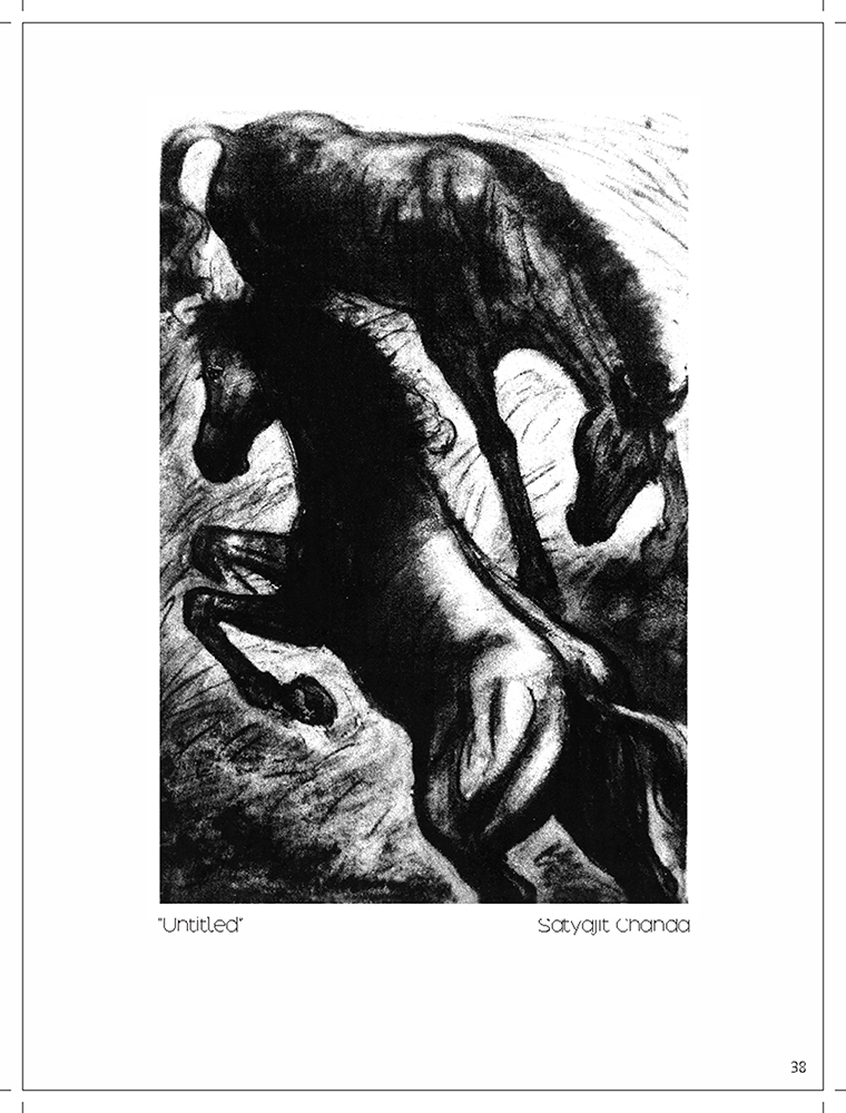 Untitled-Platography On Acid Proof Paper by Satyajit Chanda