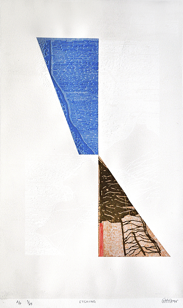 Intellect - Etching On Paper by Jyoti Devghare