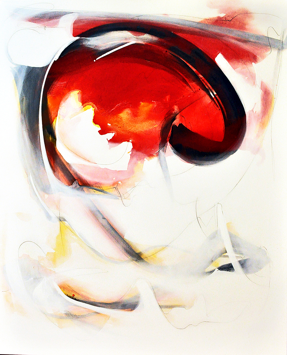 Spirit II - Acrylic On Canvas by Archana Yadav