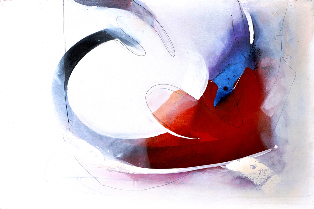 Spirit I - Acrylic On Canvas by Archana Yadav