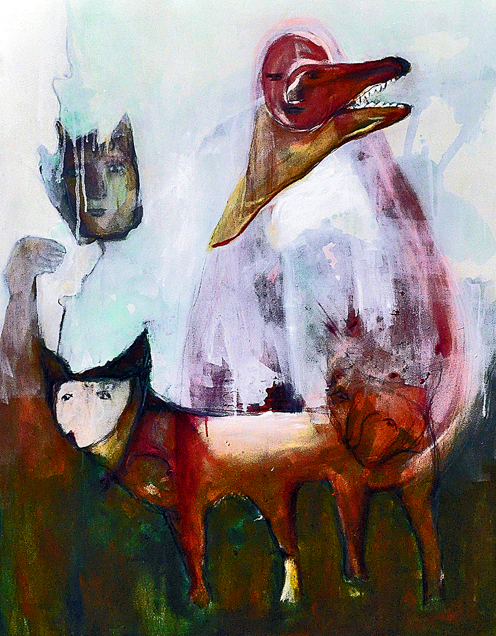 Inner Feelings - Acrylic On Canvas by Minal Jain