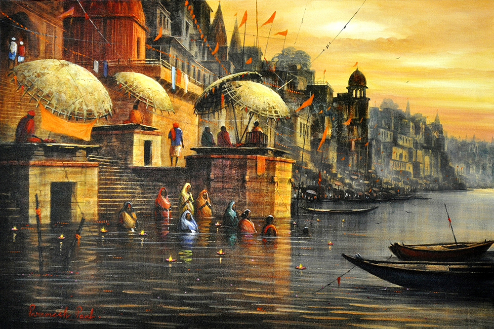 Banaras Ghat 1 ByParamesh Paul.
