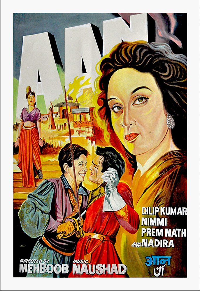 Aan - Poster Colour on Canvas
 by Salim Khan