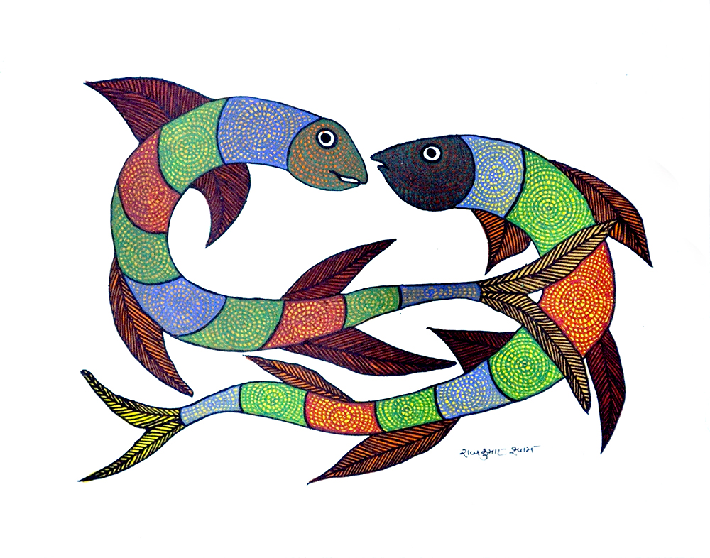 Gond Art By Raj kumar Shyam