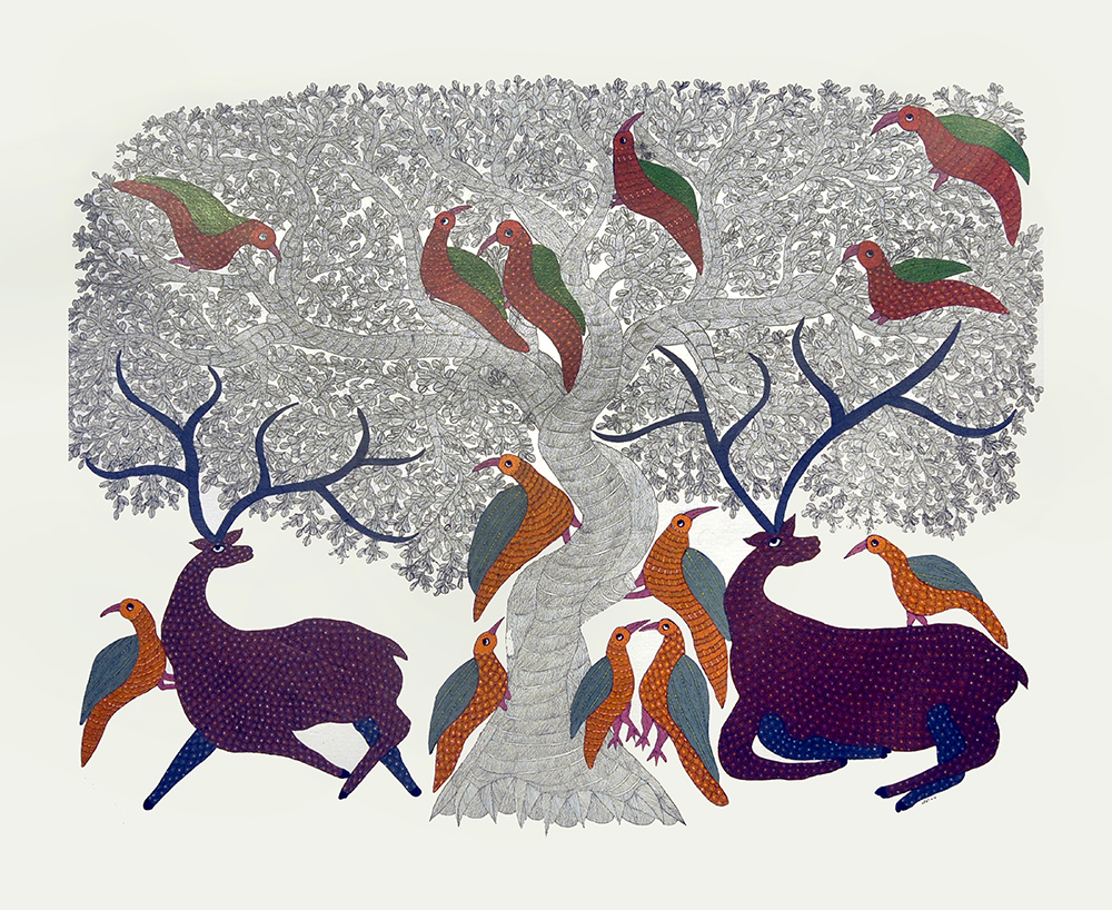 Gond Art By Raj kumar Shyam