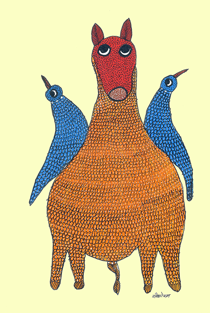 Gond Art By Raj kumar Shyam