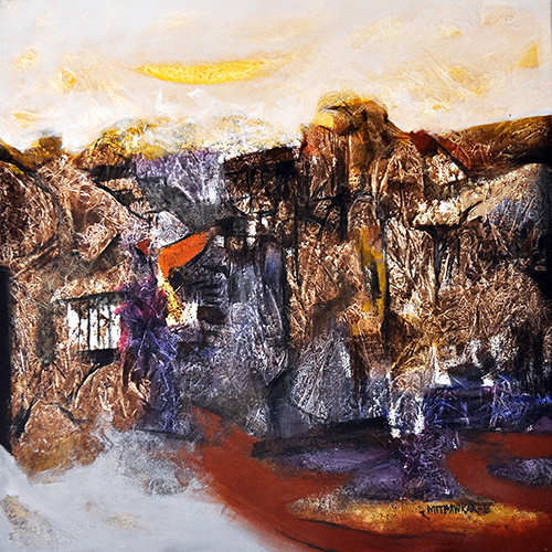 Brown Landscape By Sirish Mitbawkar.