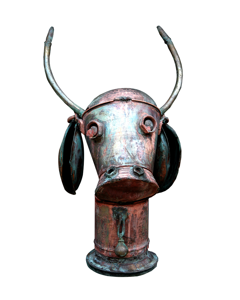 Mother- Metal Sculpture by Artist Deepak Kadam 